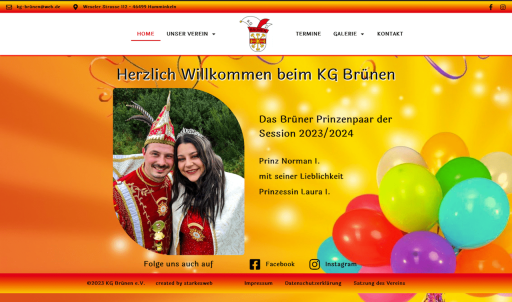 KG Brünen Karnevalsverein Startseite