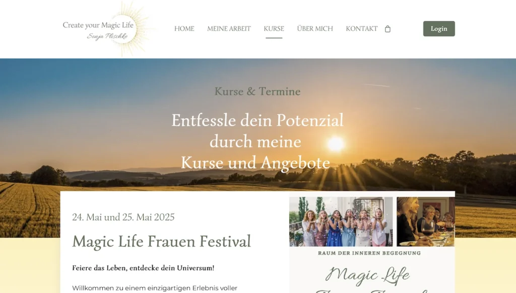Create-your-magic-life.de - Sonja Plischke, Referenz StarkesWeb-1